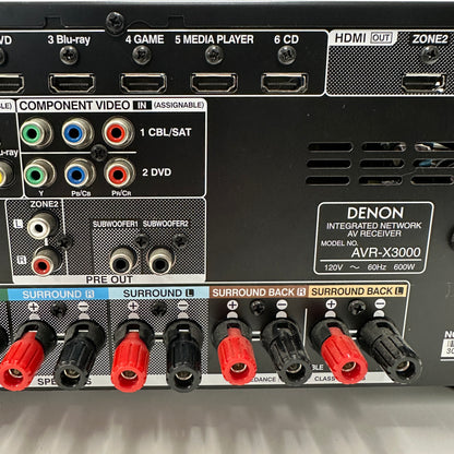 Denon AVR-X3000 IN-Command Series Home Audio Receiver
