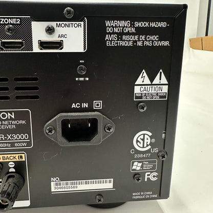 Denon AVR-X3000 IN-Command Series Home Audio Receiver