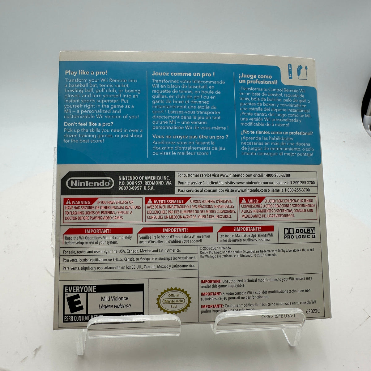 Wii Sports Video Game for Nintendo Wii CIB