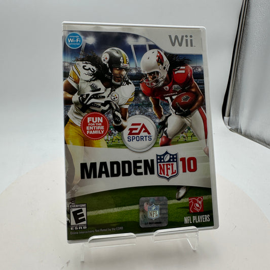 Wii Madden NFL 10 Video Game Black