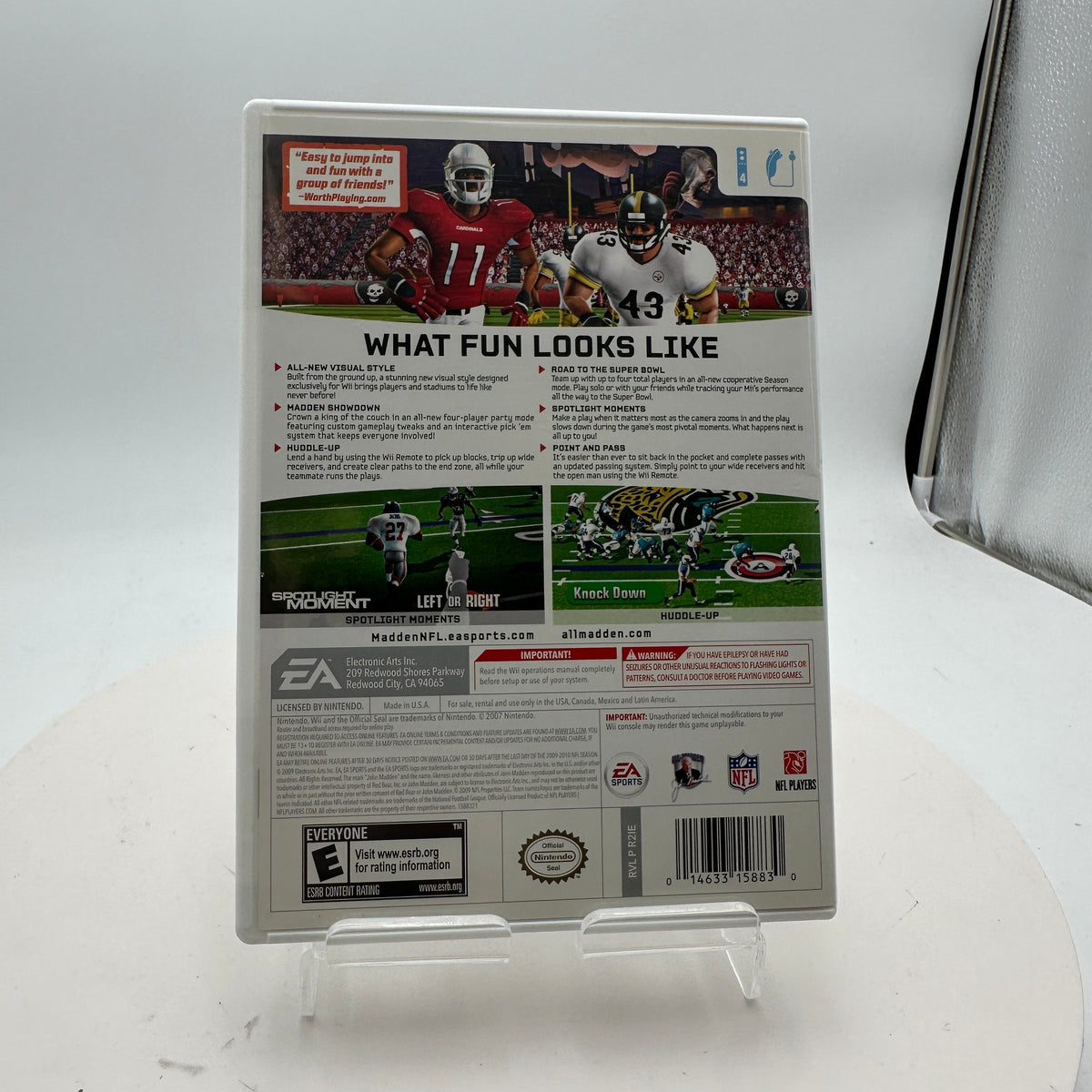 Wii Madden NFL 10 Video Game Black