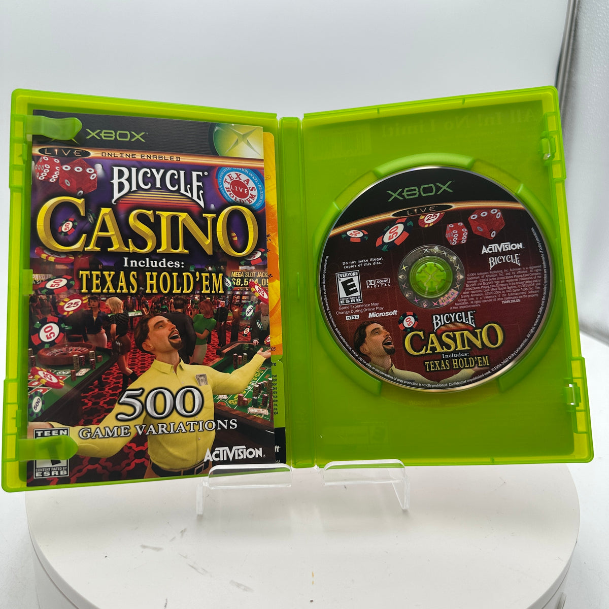 Xbox Bicycle Casino Video Game CIB