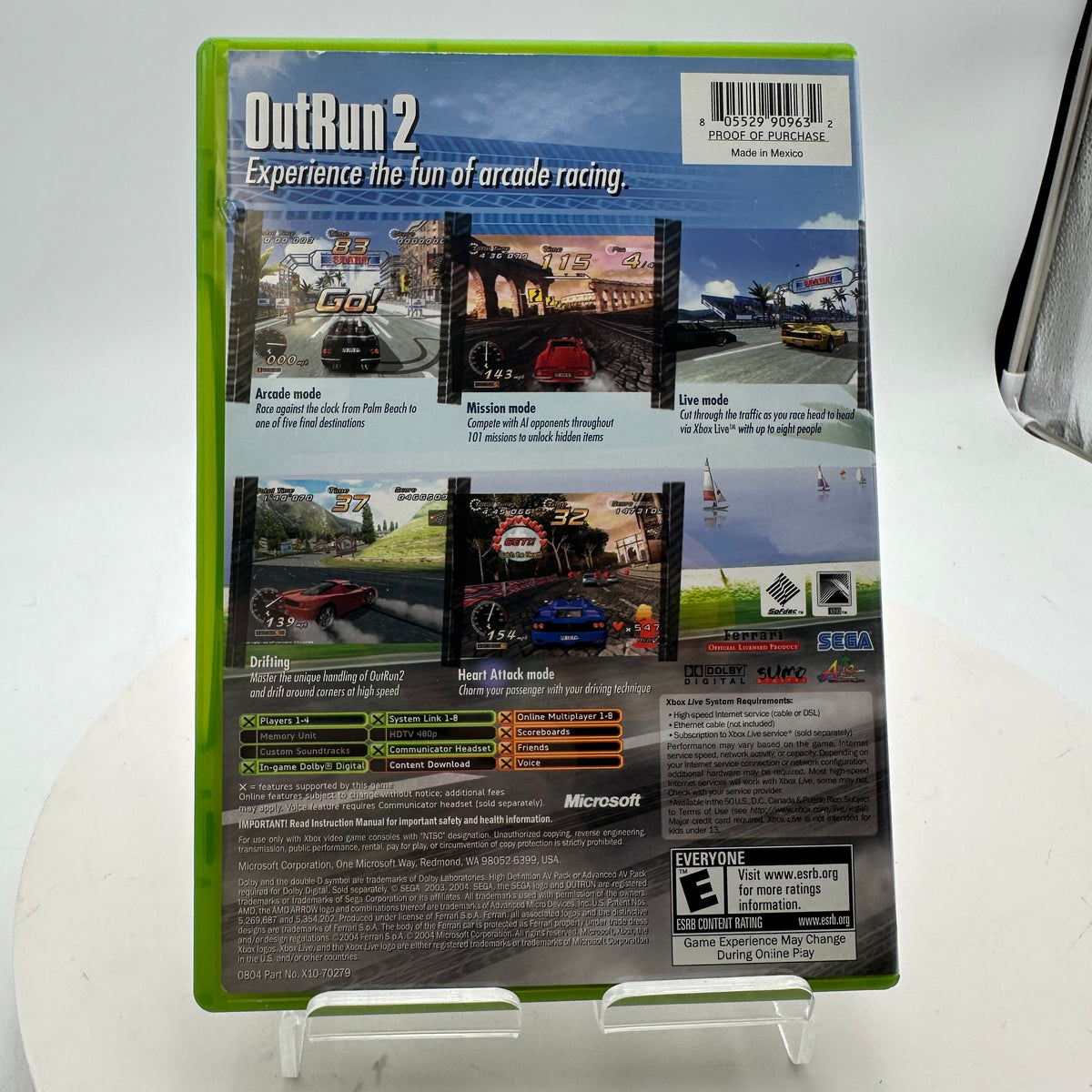 Xbox OutRun2 Video Game CIB