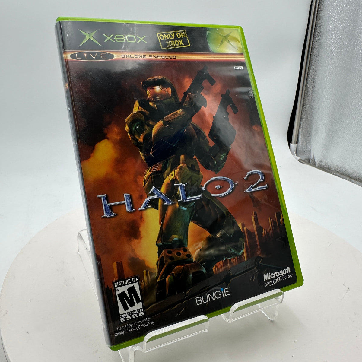 Xbox Halo 2 Video Game Black Used CIB
