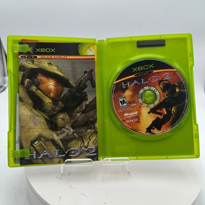 Xbox Halo 2 Video Game Black Used CIB