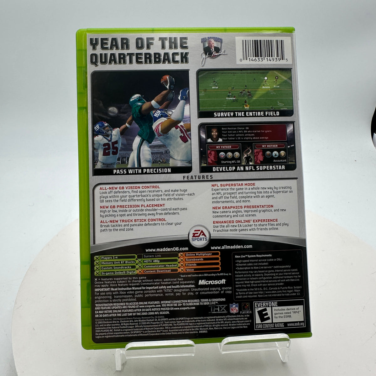 Xbox Madden 2006 Video Game CIB