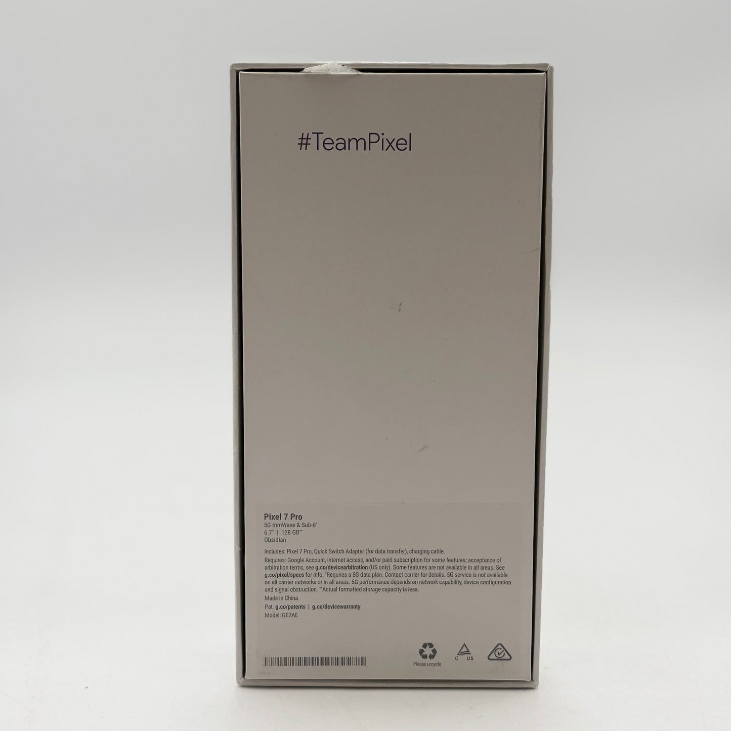 Google Pixel 7 Pro 128GB Unlocked Clean IMEI