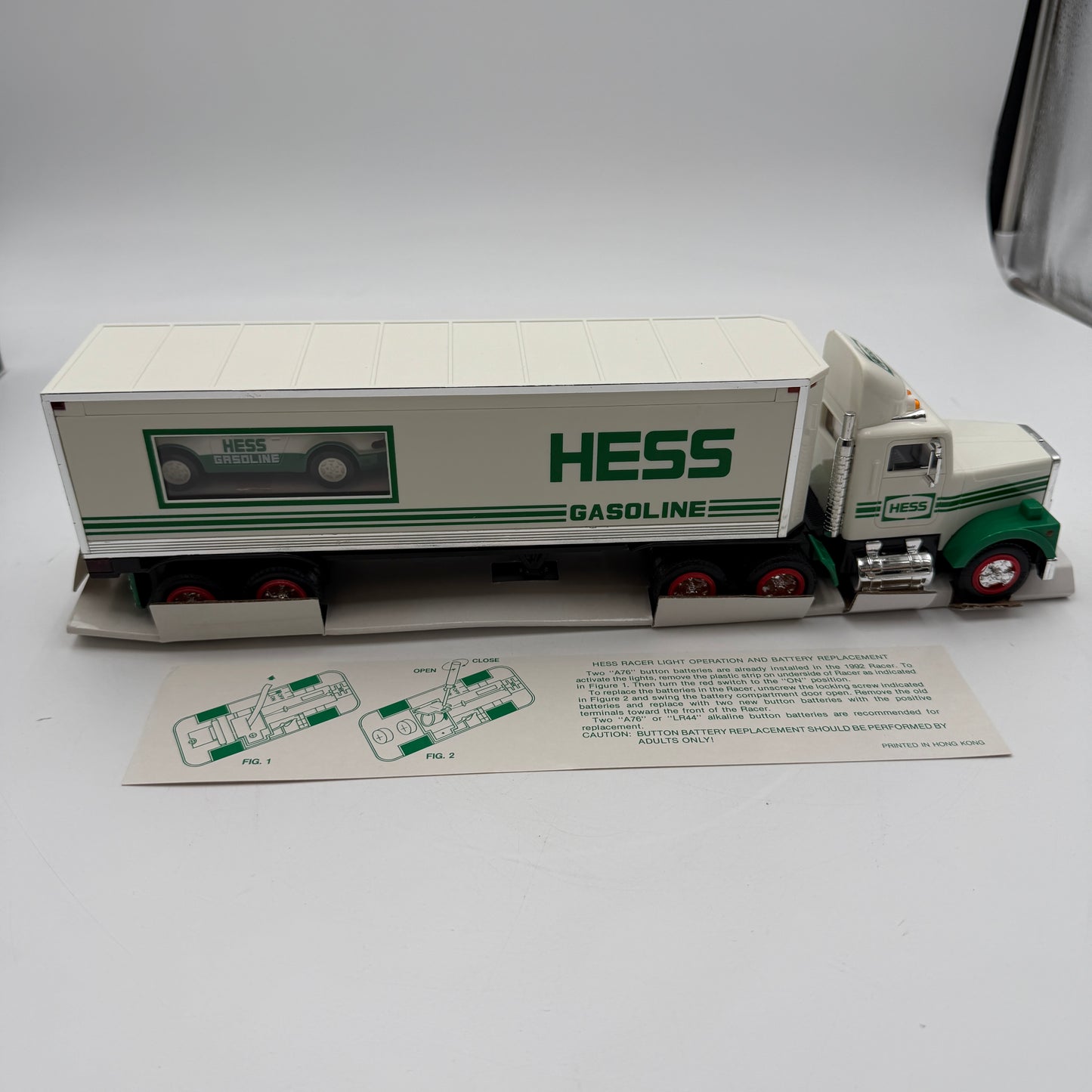 HESS 1992 18 Wheeler and Racer New Stored with Batteries Removed