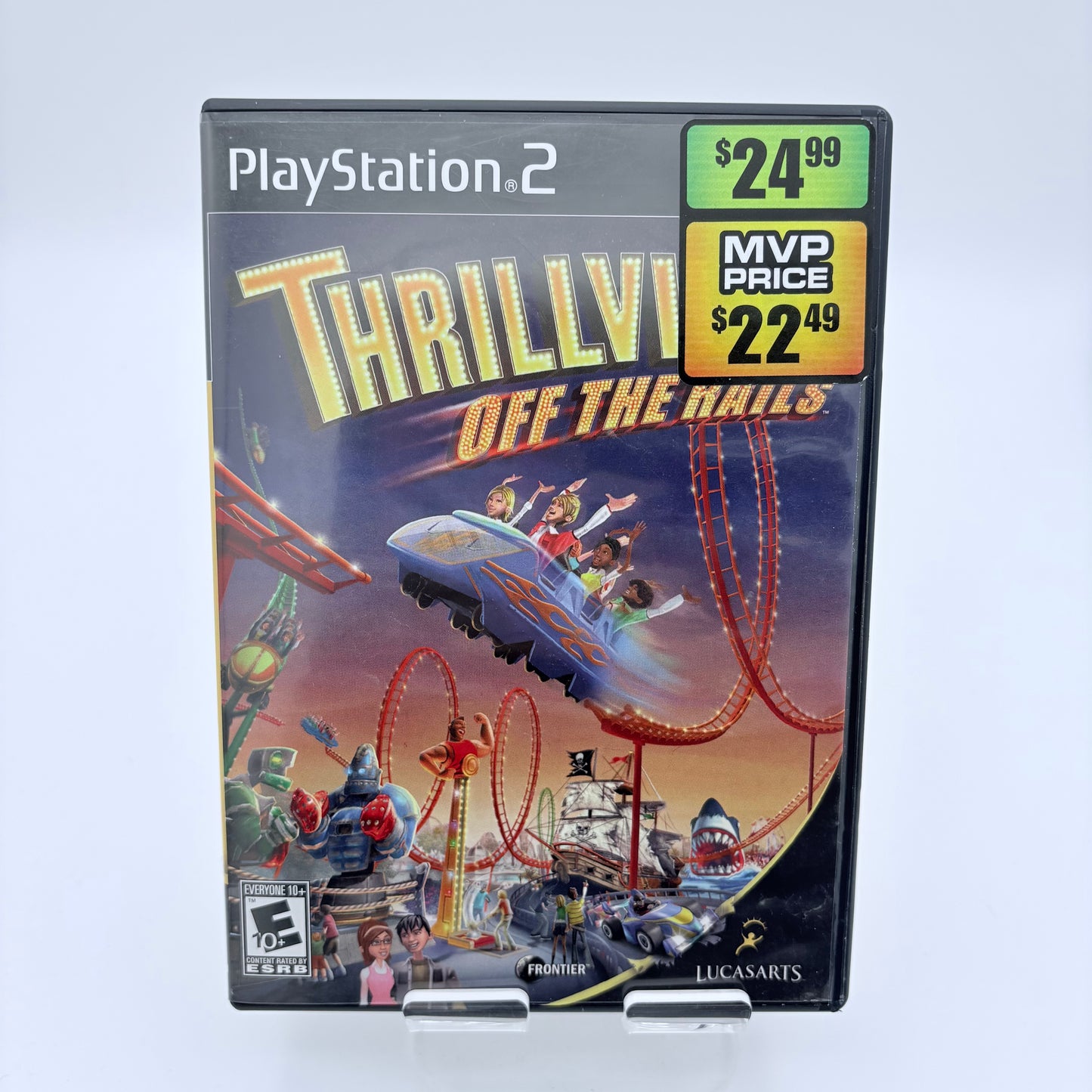 Playstation 2 Thrillville Off The Rails Video Game With Box and Manual