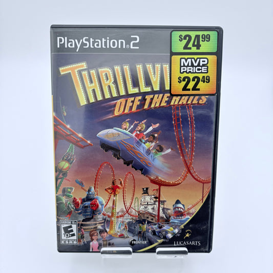 Playstation 2 Thrillville Off The Rails Video Game With Box and Manual