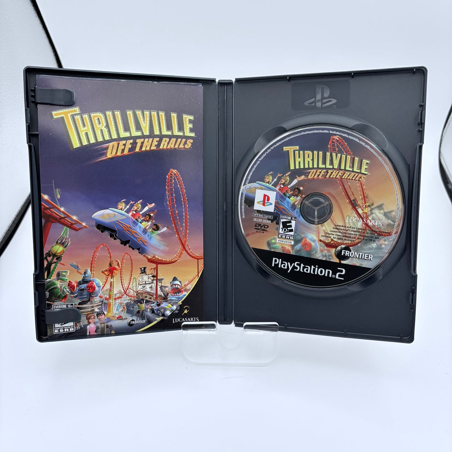 Playstation 2 Thrillville Off The Rails Video Game With Box and Manual