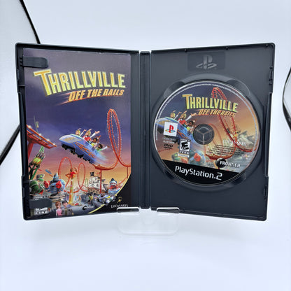 Playstation 2 Thrillville Off The Rails Video Game With Box and Manual