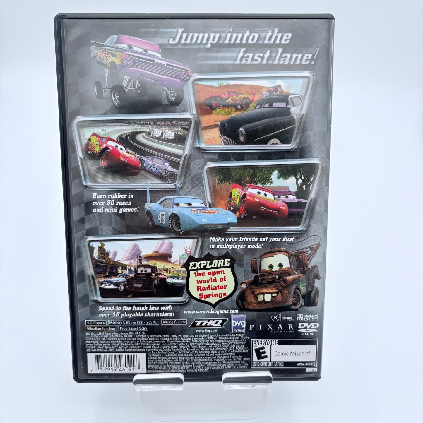 Playstation 2 Cars Video Game with Box and Manual
