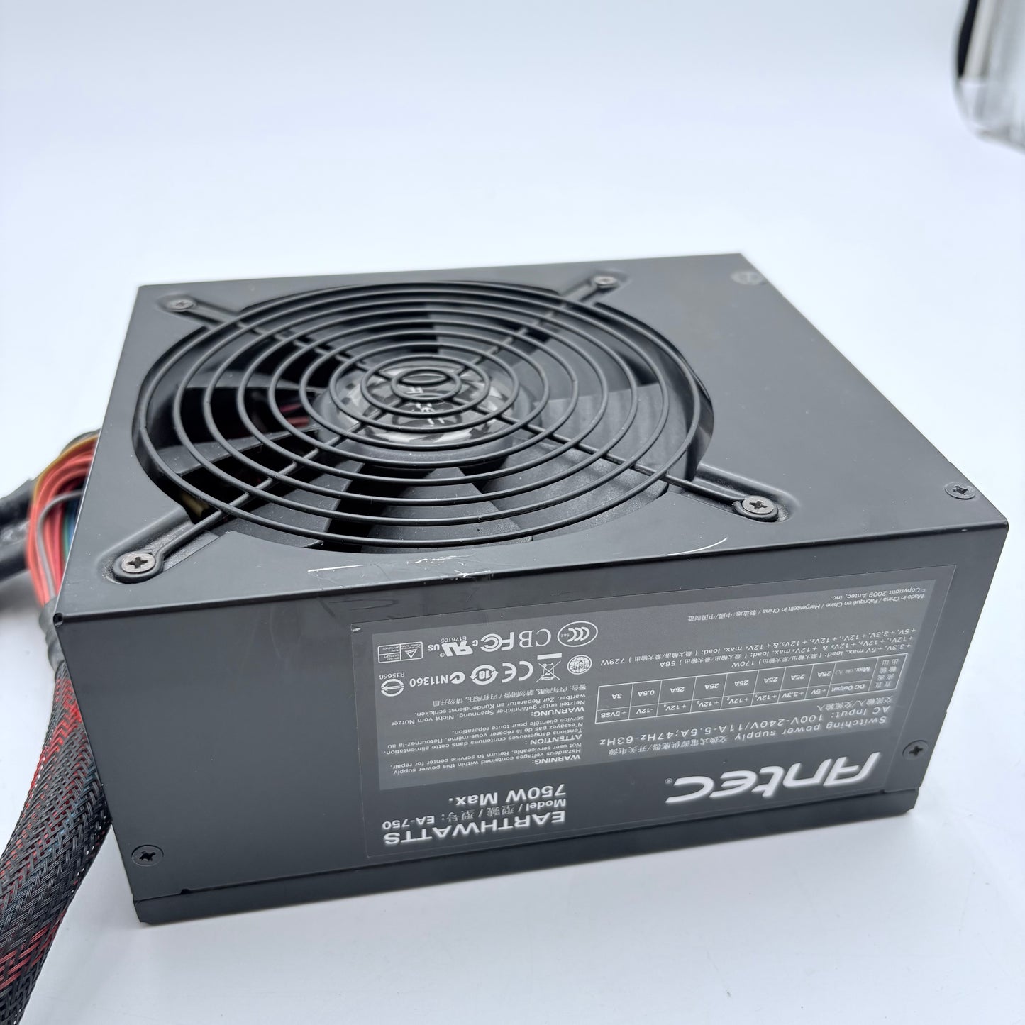 Antec EarthWatts EA-750 750W ATX Power Supply - Black - Used