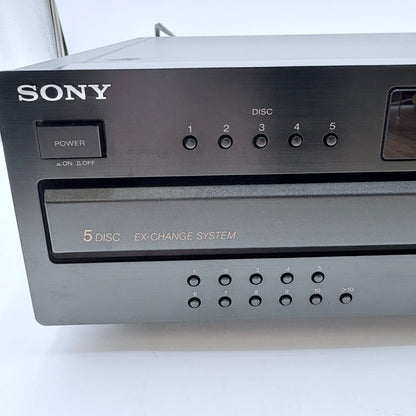 Sony CDP-CA8ES 5 Disc CD Changer Tested No Remote