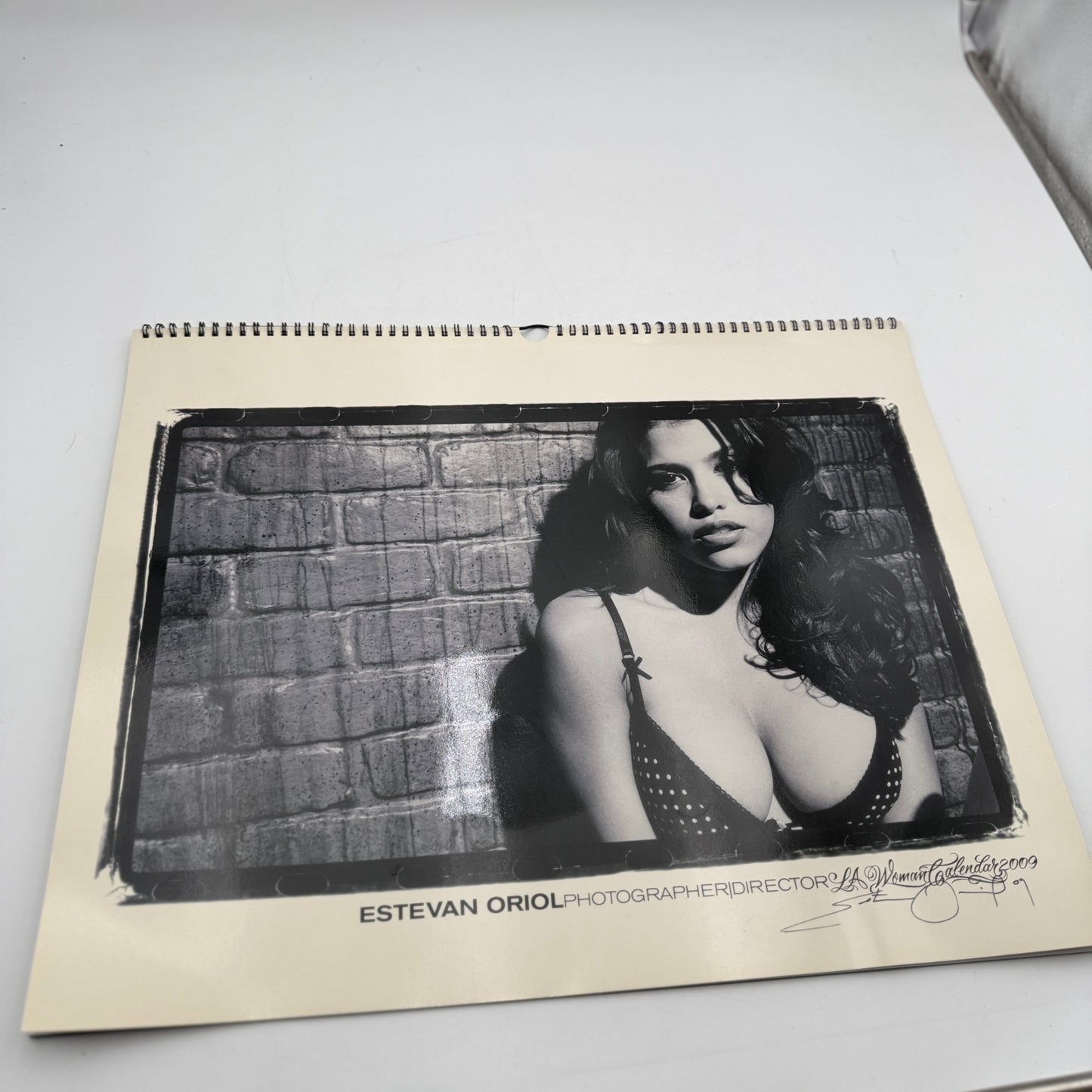 Estevan Oriol LA Woman 2009 Autographed Calendar Rare