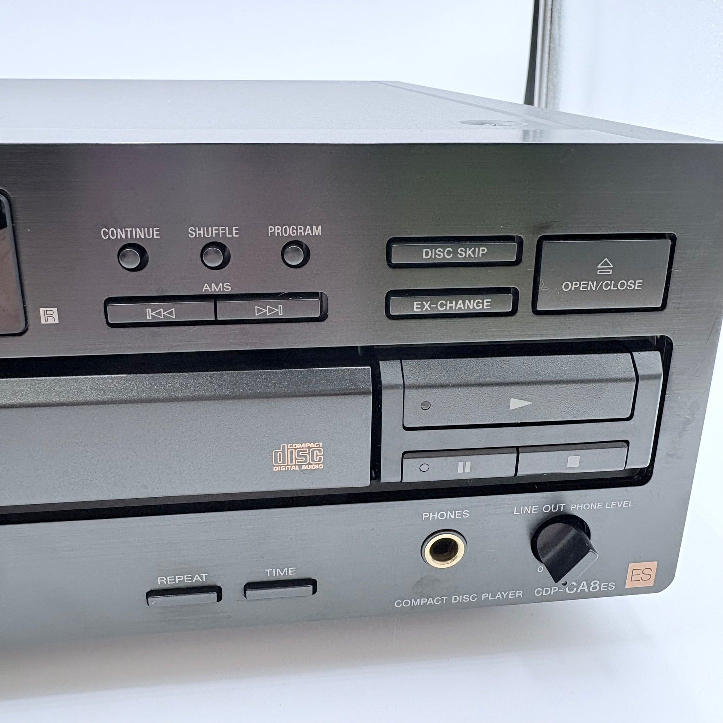 Sony CDP-CA8ES 5 Disc CD Changer Tested No Remote