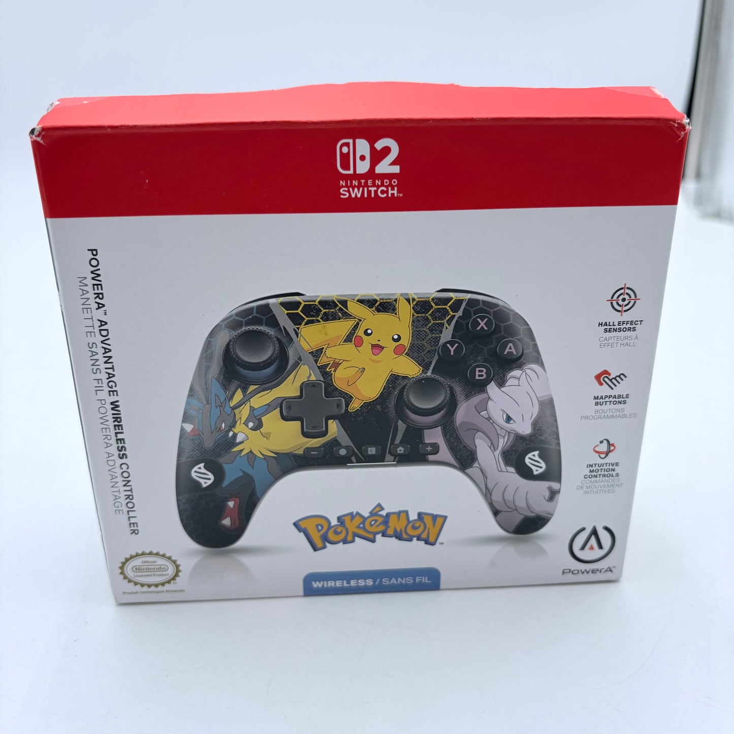 Nintendo Switch PowerA Advantage Wireless Controller Pokemon With Box
