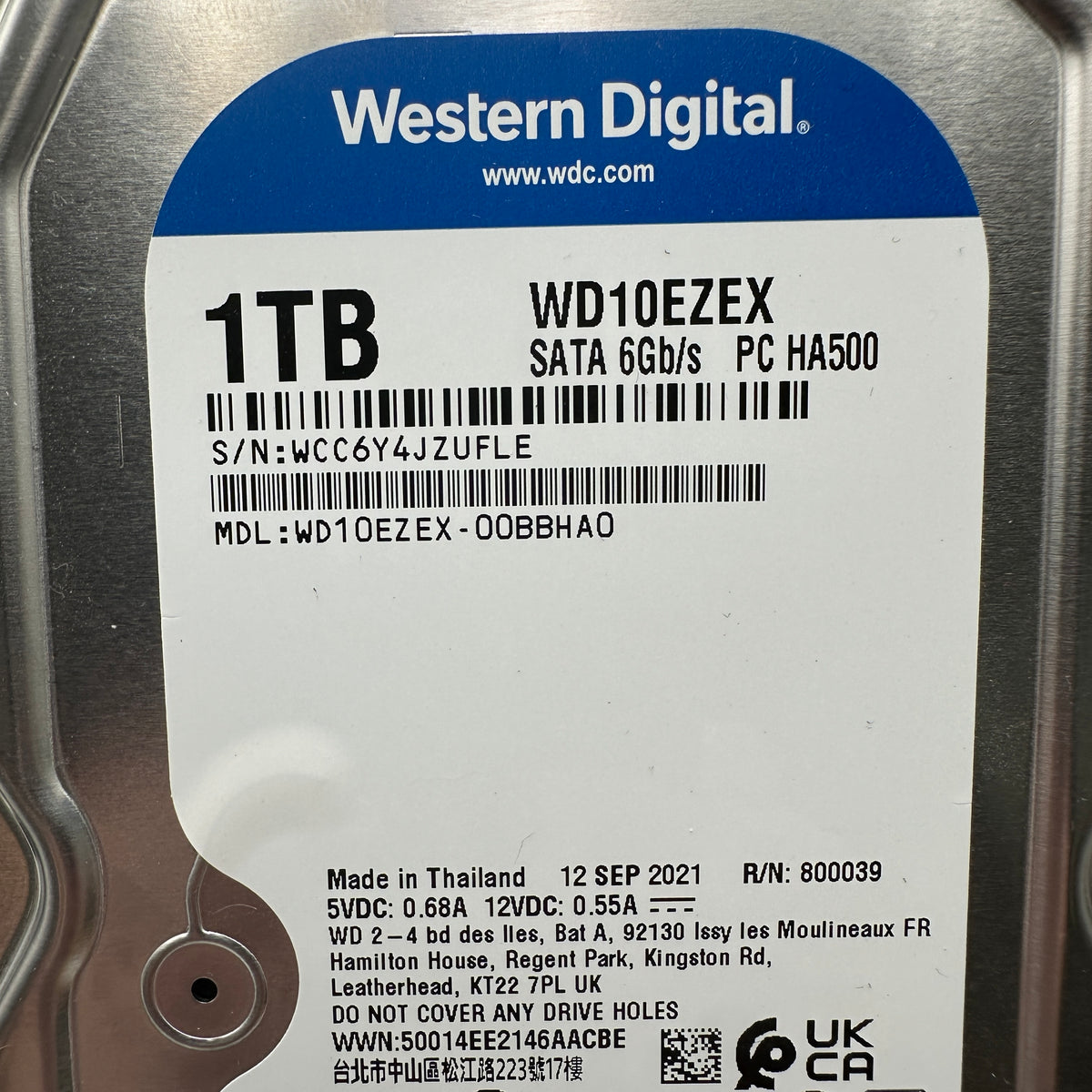 Western Digital 1TB HDD