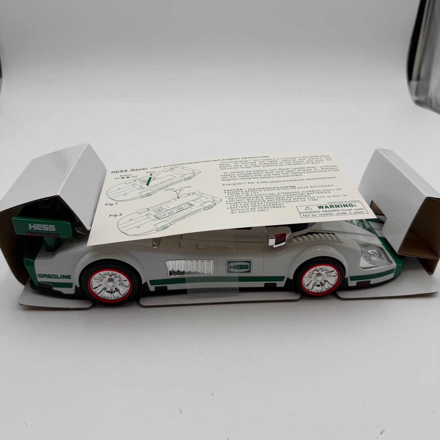 HESS 2009 Race Car and Racer New Stored with Batteries Removed (Copy)