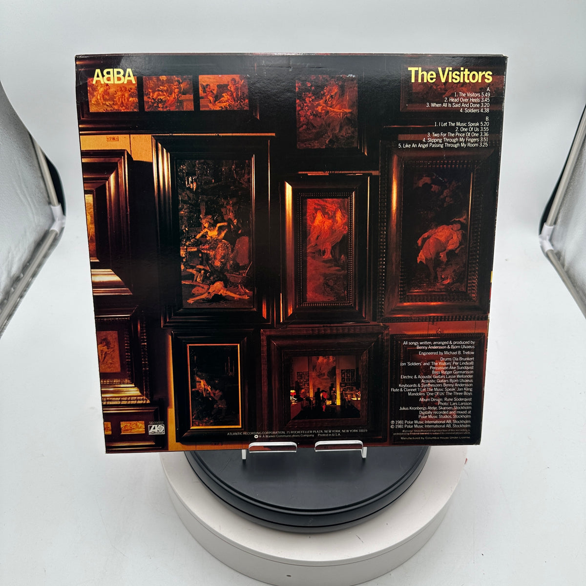 ABBA The Visitors 33 RPM 12" LP 1981 Atlantic Vinyl Record