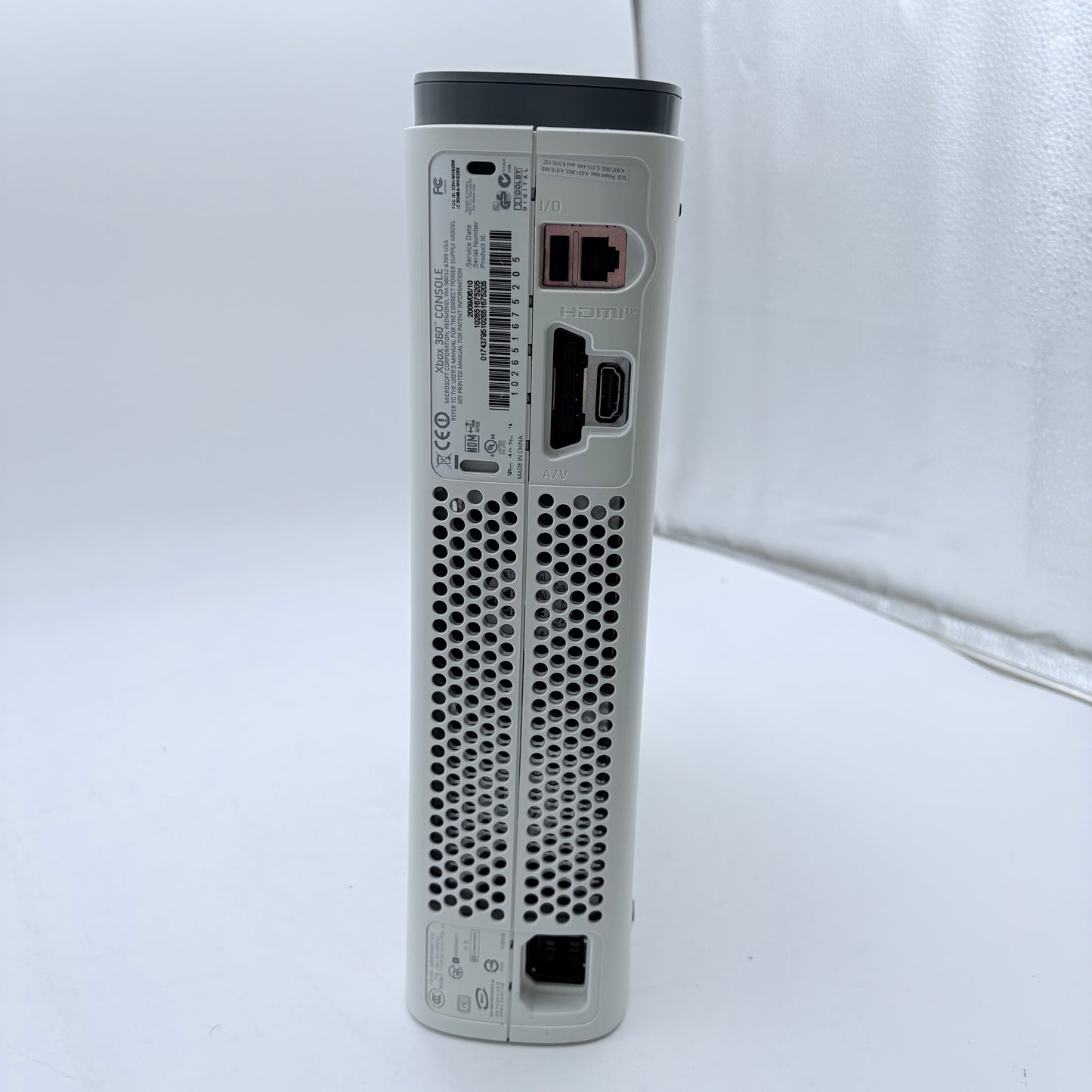 Microsoft Xbox 360 (2005) White With Kinect and One Controller READ