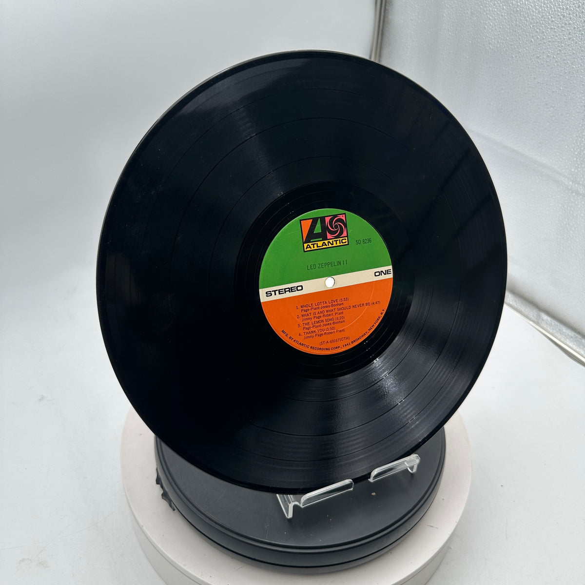 Atlantic Led Zeppelin II 12" Black Vinyl LP Stereo SD 8236 1969