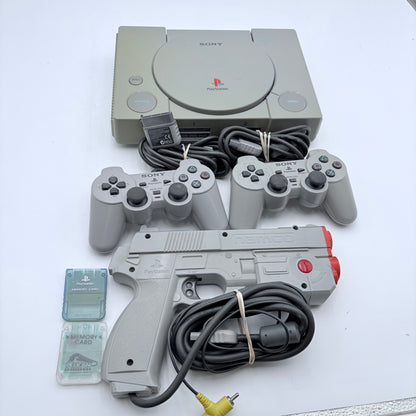 Sony PlayStation 1 SCPH-7501 Gray Video Game Console READ