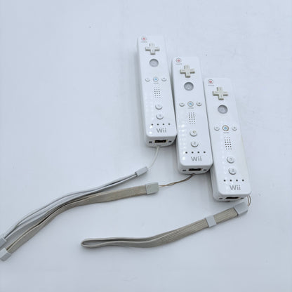 Nintendo Wii Controller Lot with Gun, Wheel, Two Gamepads, Three Controllers, Drawing Pad