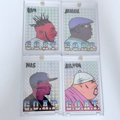 Rare G.O.A.T Hip Hop Stickers - Complete Set Featuring Big Pun, Biggie, NAS, ODB