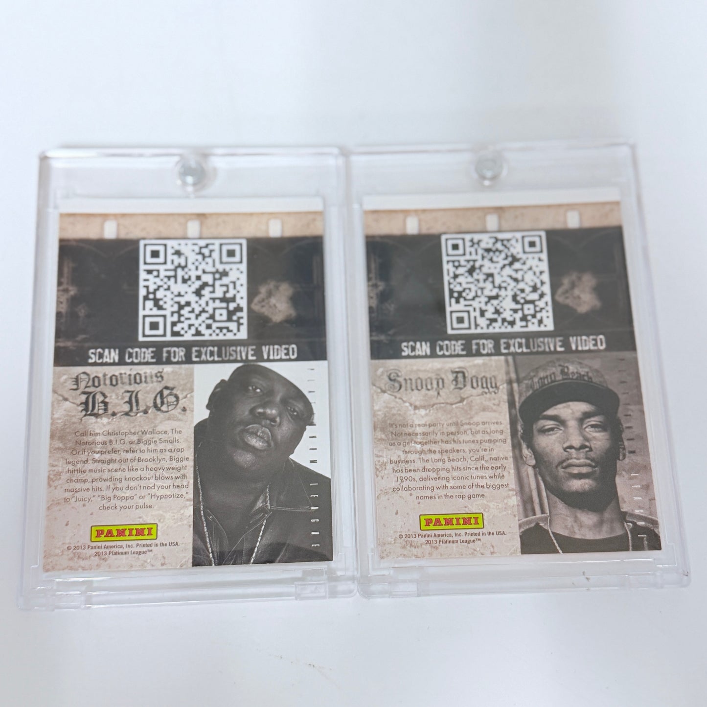 2013 Panini HRX Black Friday SP Limited Notorious B.I.G & Snoop Dogg RC Lot