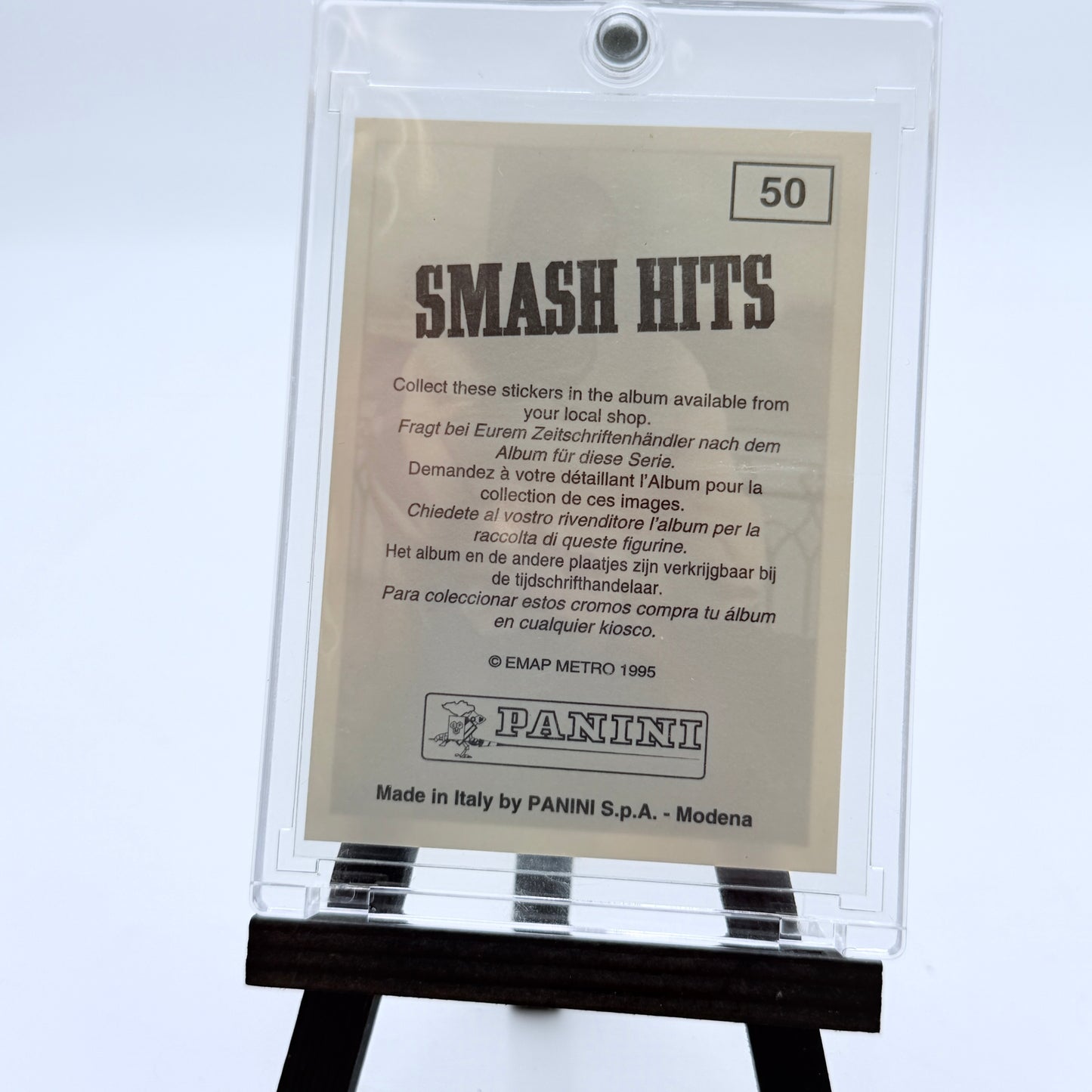 1995 Panini Smash Hits Stickers Lot