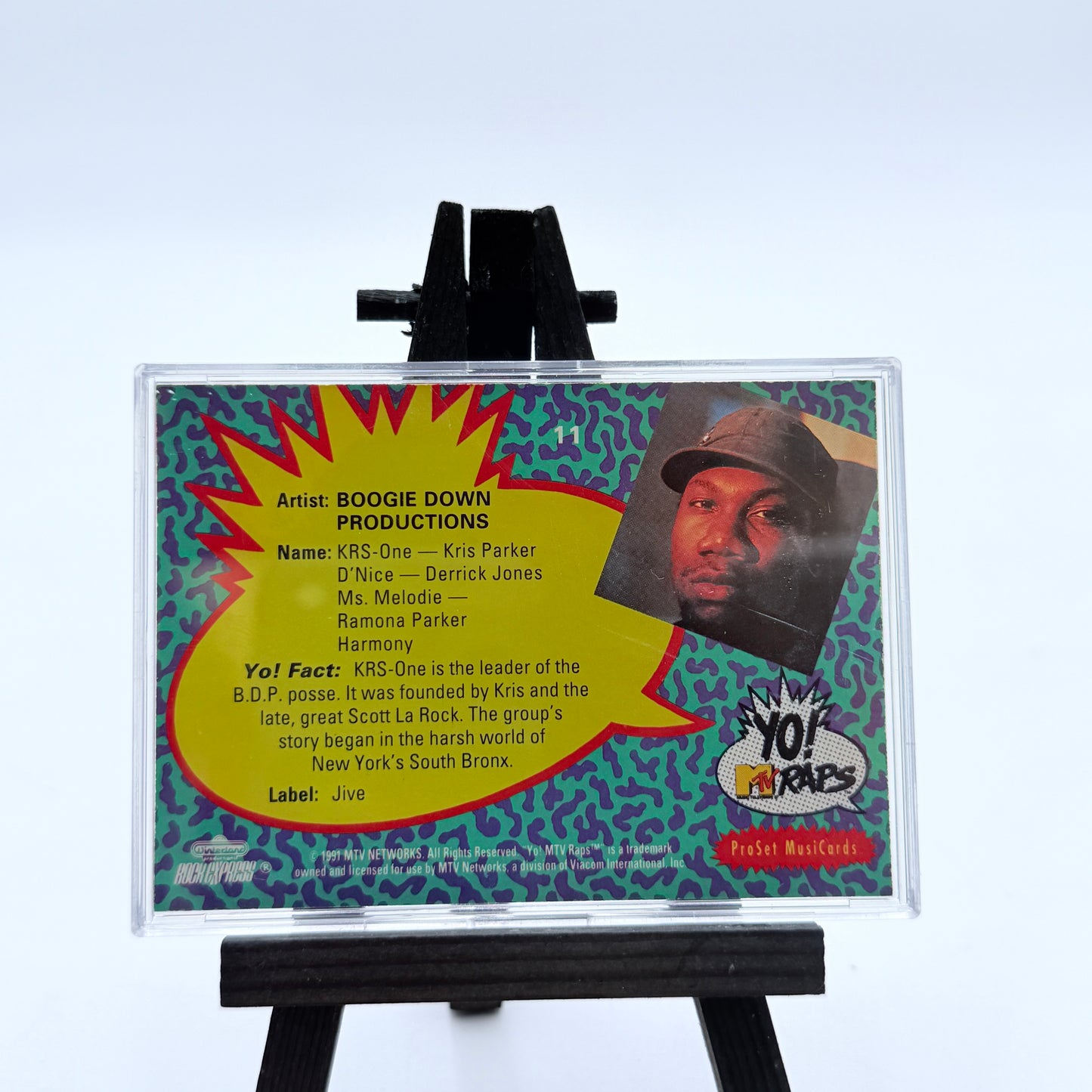 1991 Pro Set MusiCards Yo! MTV Raps Collectible