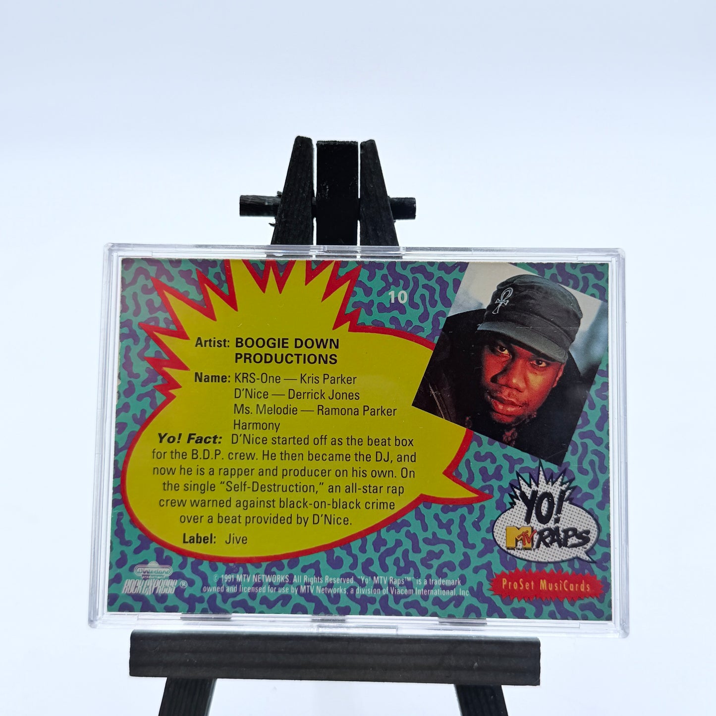 1991 Pro Set MusiCards Yo! MTV Raps Collectible