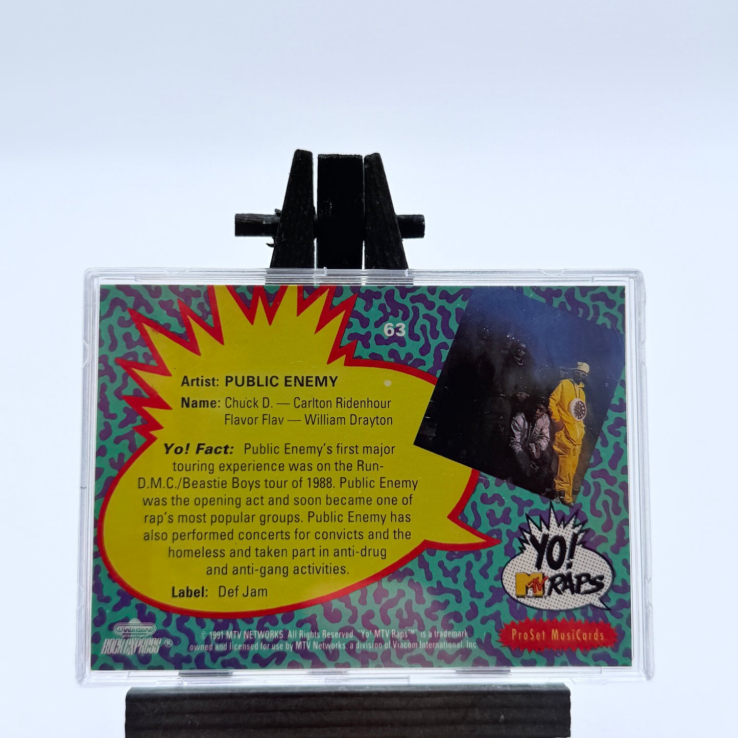 1991 Pro Set MusiCards Yo! MTV Raps Collectible