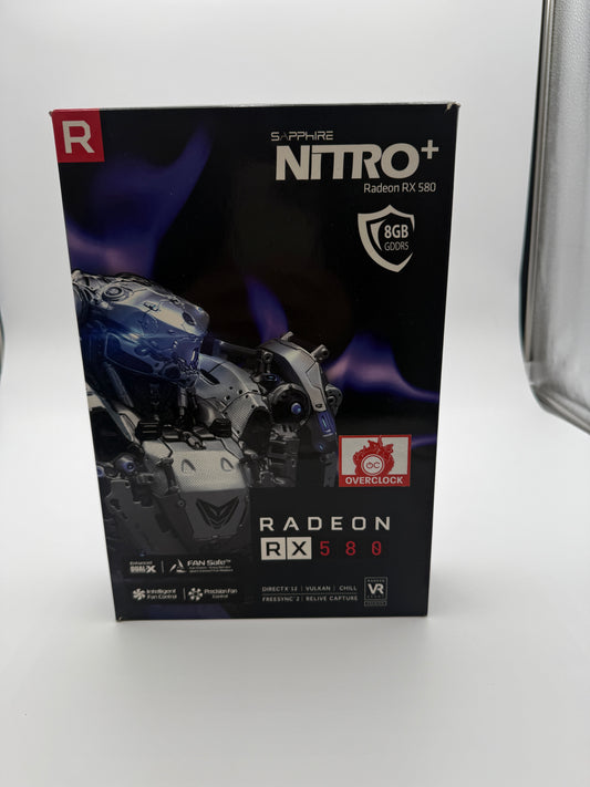 Radeon RX 580 Graphics Card -8GB- Used, Black - Free Shipping!