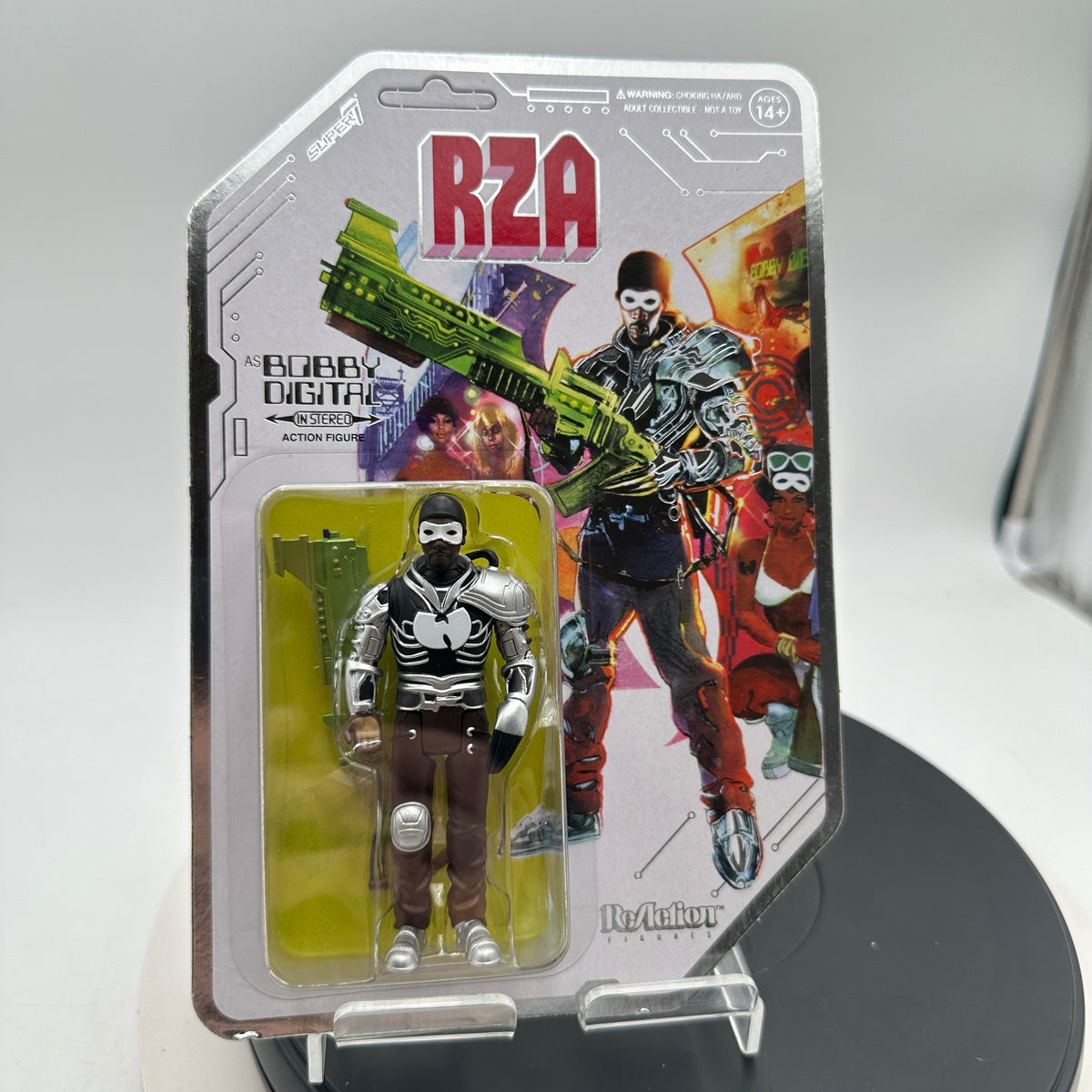 Super7 ReAction Figures RZA Bobby Digital Action Figure Wu-Tang Collectible