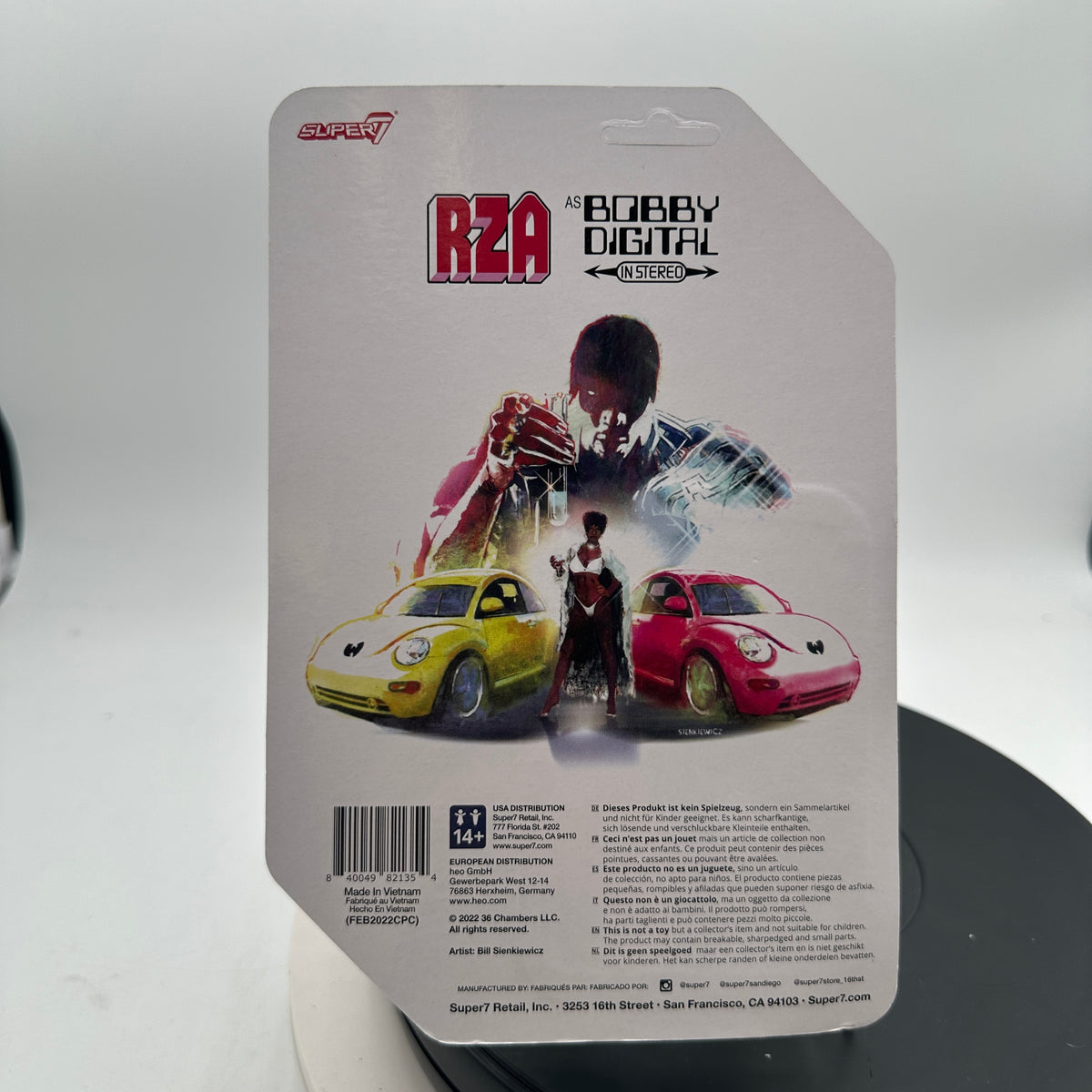 Super7 ReAction Figures RZA Bobby Digital Action Figure Wu-Tang Collectible