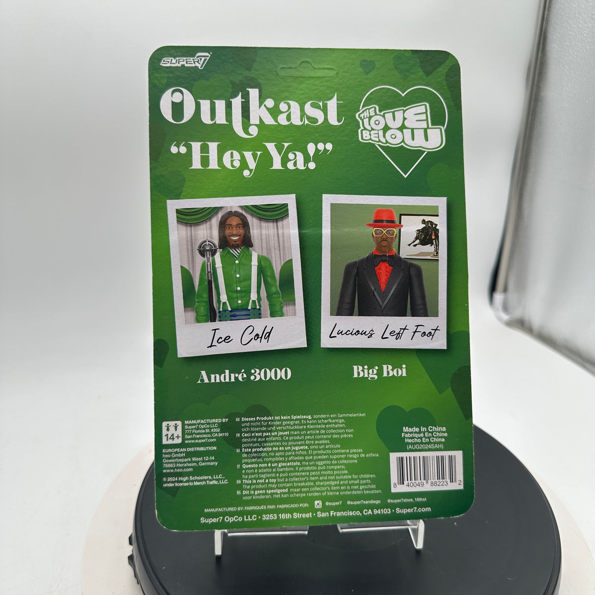 Super7 OutKast ReAction Figures Wv4 Hey Ya! 2-Pack Collectible Figure Set