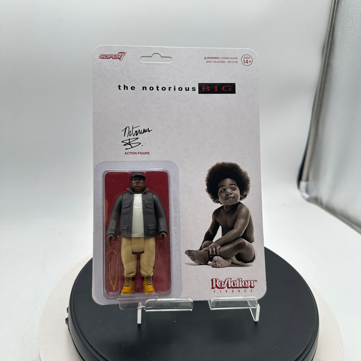 Super7 ReAction Figures The Notorious B.I.G. Ready to Die Boxed Collectible Figure