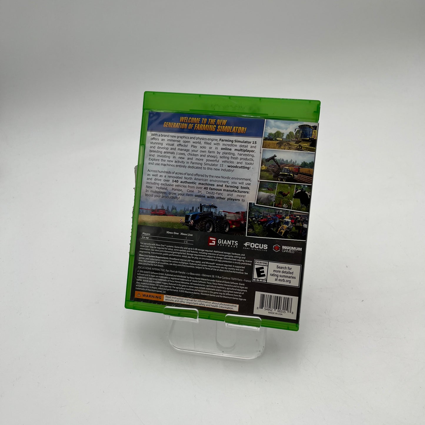 Xbox One Farming Simulator 19 Video Game with Box - Used