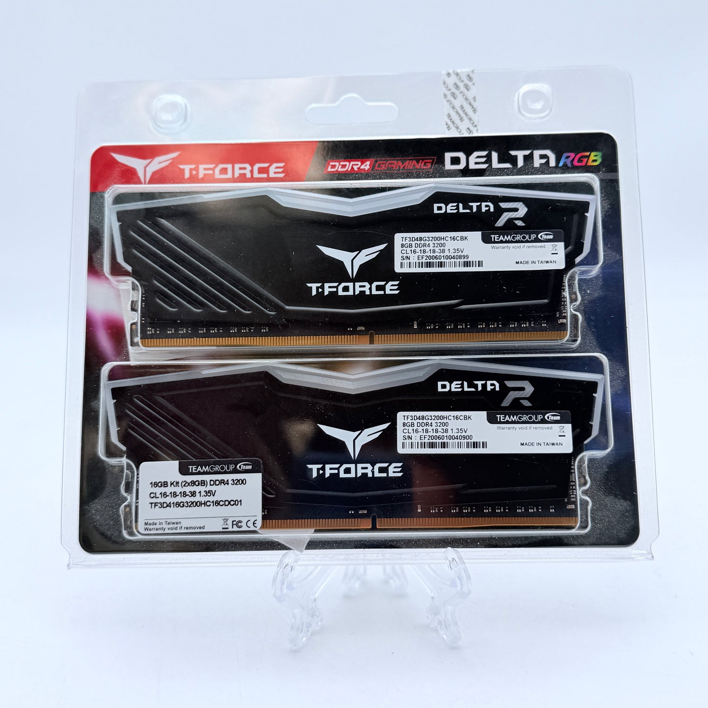 TeamGroup T-Force Delta RGB 16GB Kit (2x8GB) DDR4 RAM - New In Box