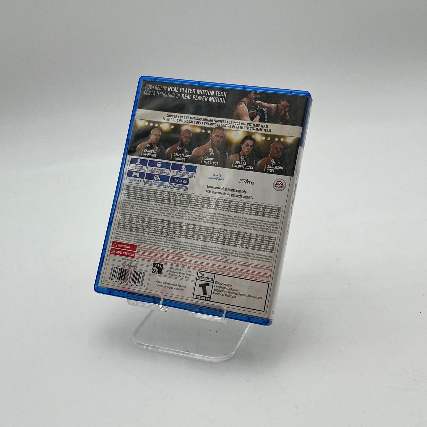 Playstation 4 UFC 4 Video Game with Box and Manual Used