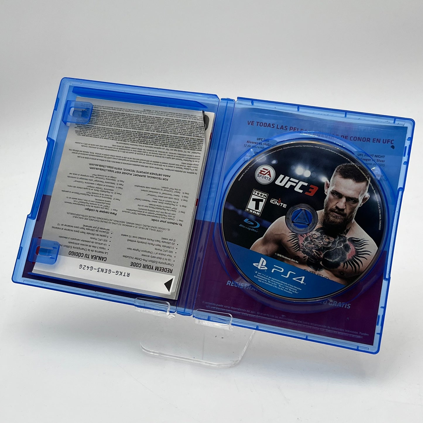 Playstation 4 UFC 4 Video Game with Box and Manual Used