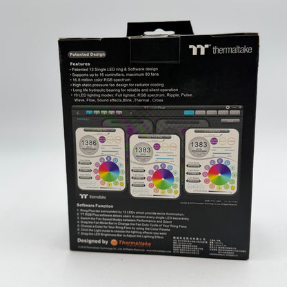 Thermaltake Riing Plus 12 Radiator Fan RGB - New In Box
