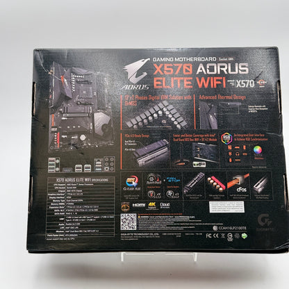 Gigabyte x570 Aorus Elite Wifi Gaming Motherboard - New In Box