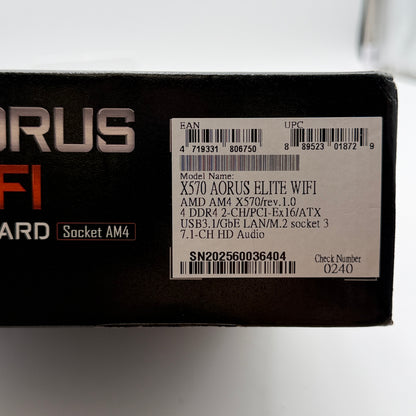 Gigabyte x570 Aorus Elite Wifi Gaming Motherboard - New In Box