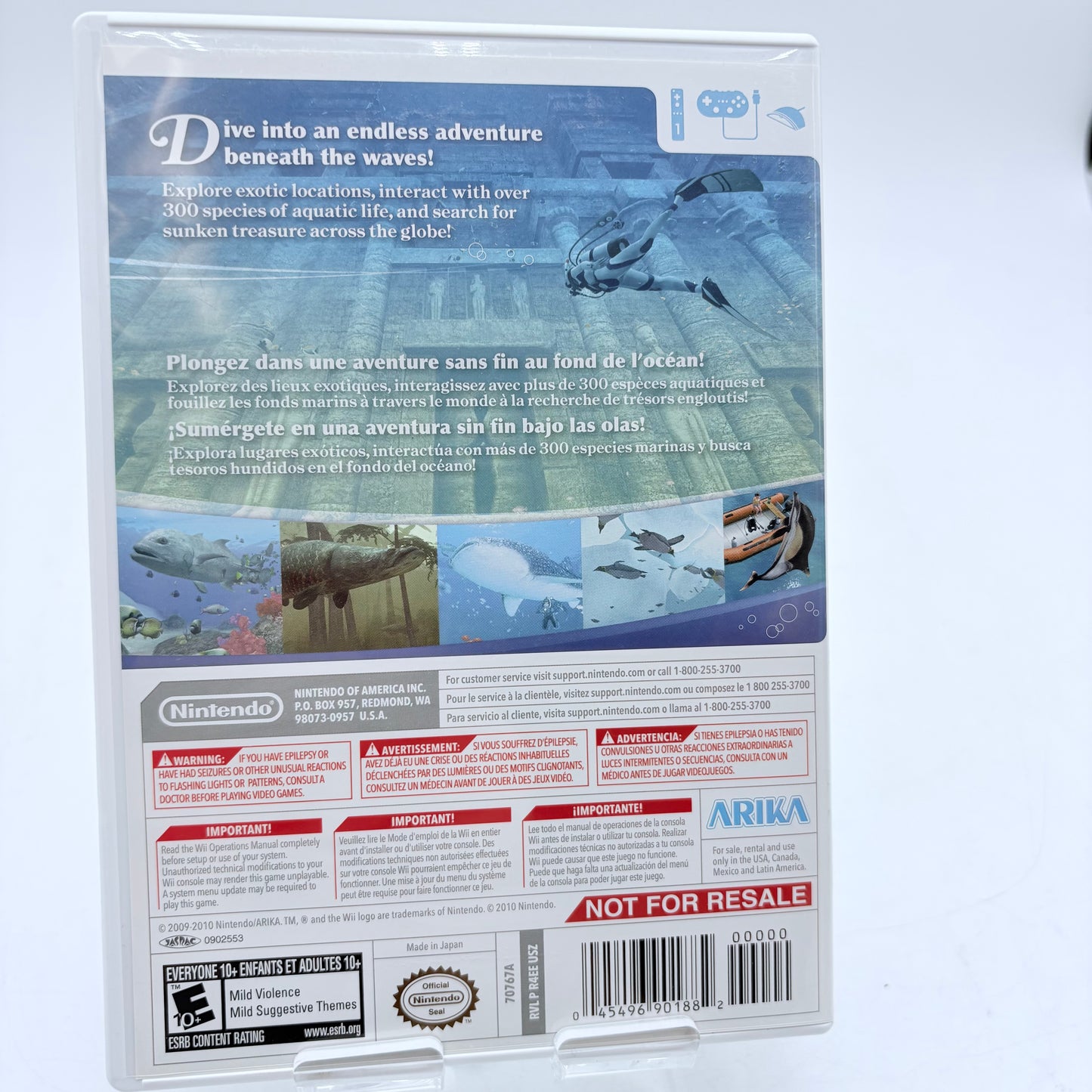 Wii Endless Ocean: Blue World Video Game With Wii Speak and Box/Manuals