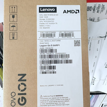 Lenovo Legion Go S 8ARP1 512GB Blue Portable Video Game System