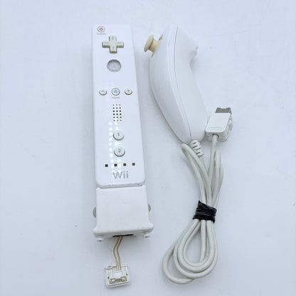 Nintendo Wii Remote RVL-003 Video Game Controller White with Nunchuck